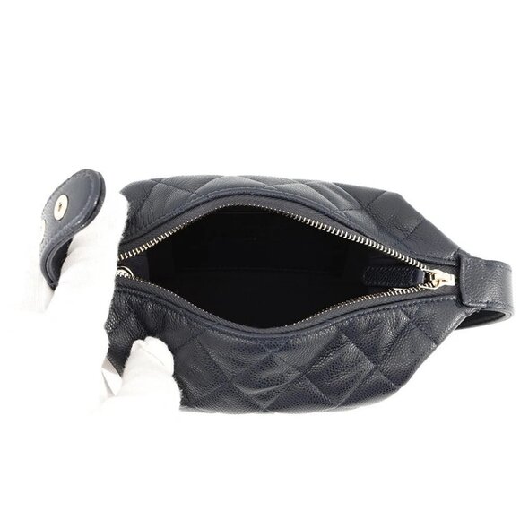 CHANEL Hobo ChainShoulder Calfskin Navy AP4386 - Picture 12 of 13